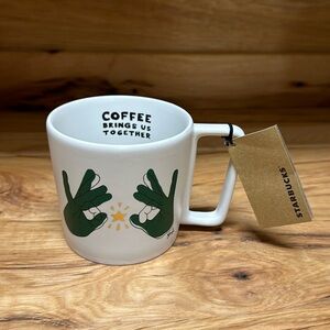 2019 Starbucks Coffee Brings Us Together Mug Floyd ASL Sign Language 12oz NWT